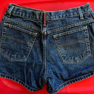EUC WOMAN'S 11 AUTHENTIC A-Z BRAND DARK WASH DENIM JEAN HEAVY DUTY DENIM SHORTS